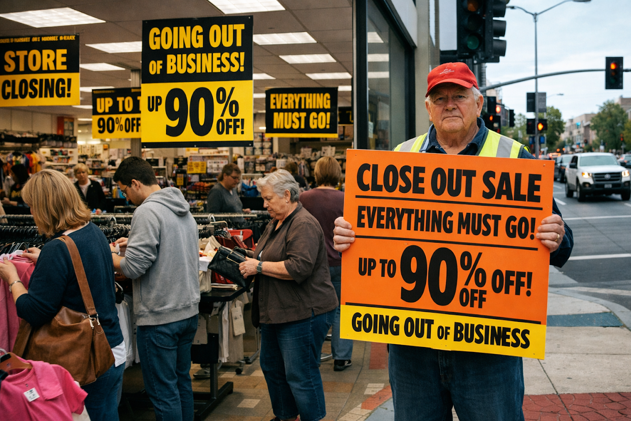 Original artwork for Close Out Sale, Everything Must Go!