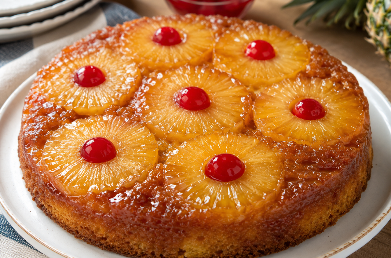 Original artwork for Pineapple Upside Down Cake!