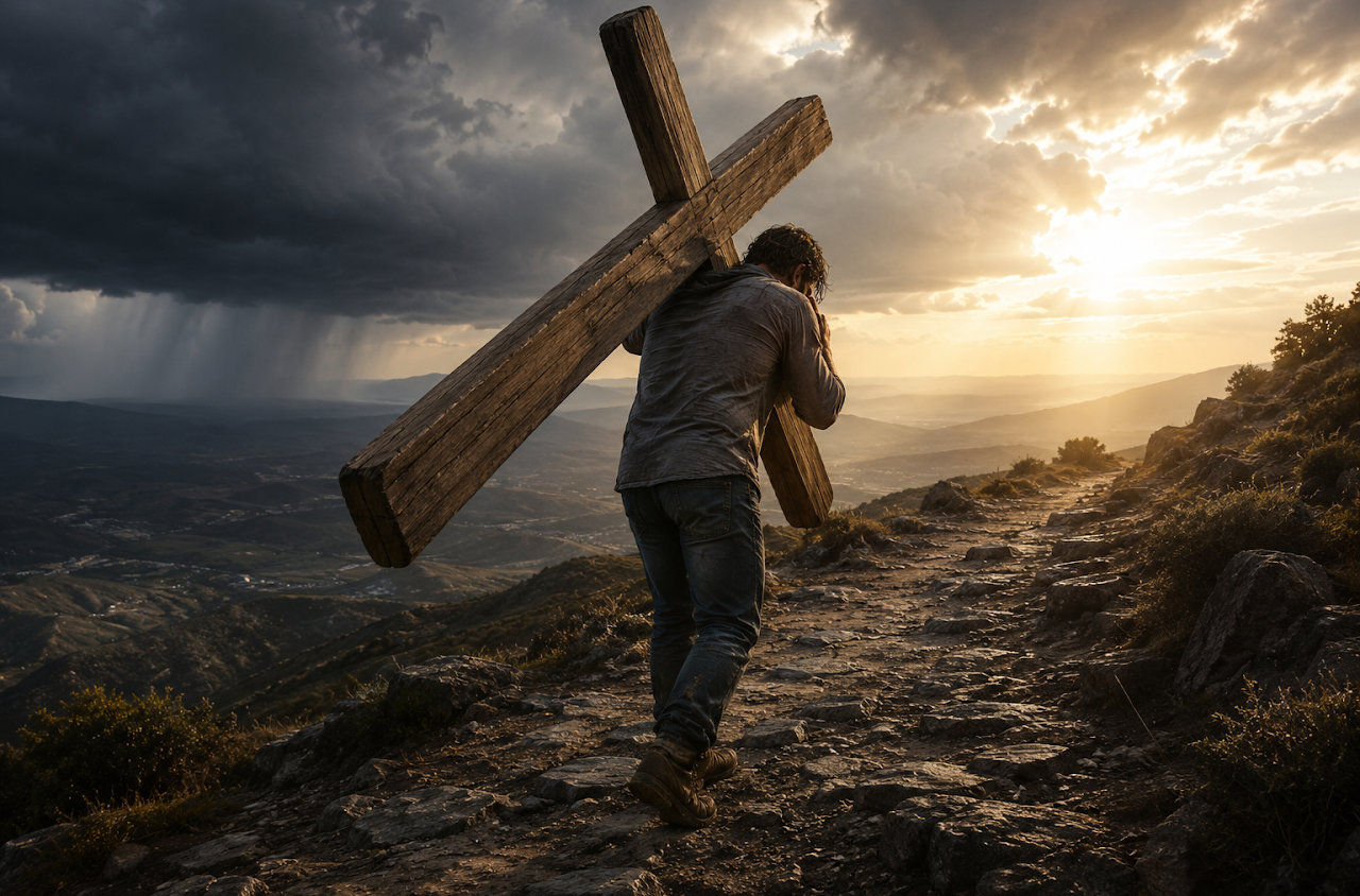 Original artwork for This Cross Ain’t Decorative!!!